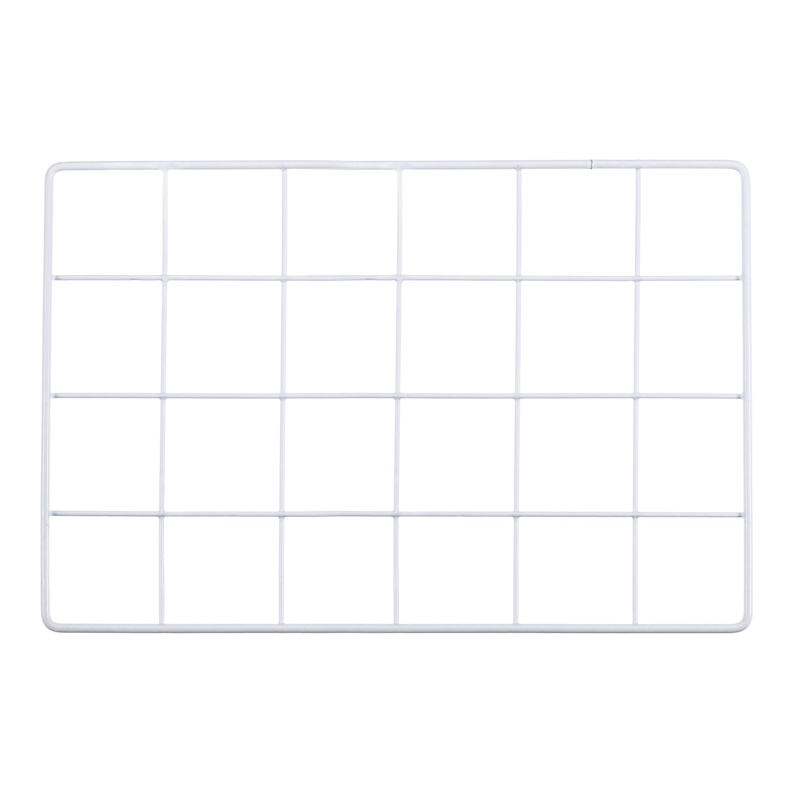 PATIKIL 12x8 Inch Wall Grid Panel, Metal Wire Photo Wall Decorative Grid for Photo Display Hanging Picture Memo Home Decorations, White
