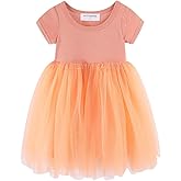 Mud Kingdom Sparkly Girls Tulle Dress Short Sleeve Summer Princess Dress