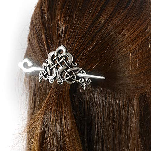 image for LQQQL Viking Celtic Hair Sticks Hairpin-Viking Hair Clip Sticks for Lo