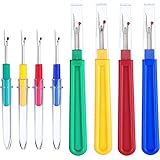 eBoot 8 Pieces Colorful Seam Ripper 4 Big and 4 Small Handy Stitch Ripper Sewing Tools for Opening Seams and Hems