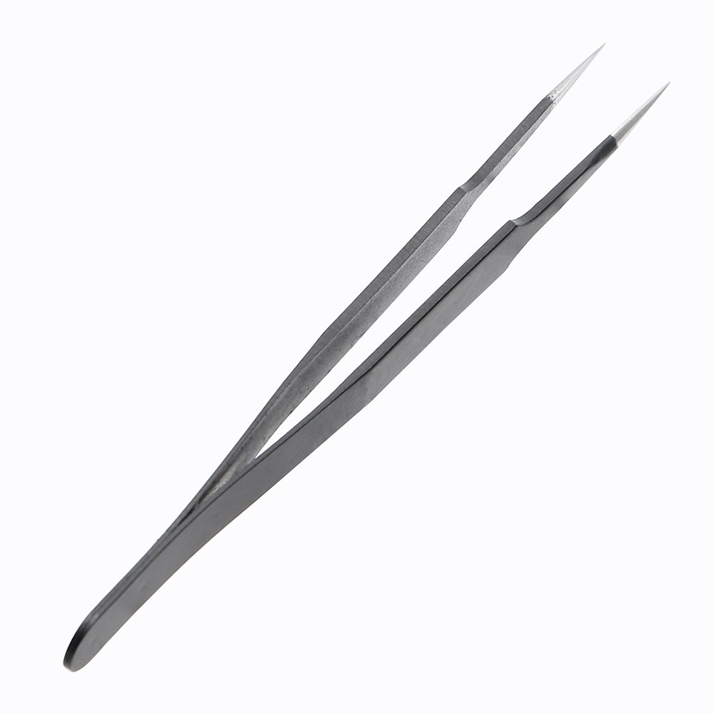 Precision Tweezers Stainless Steel ESD Tweezers Straight Tip Antistati