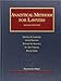 Analytical Methods for Lawyers (University Casebook Series)