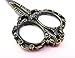 Yueton Vintage Europea Style Plum Blossom Needlework Embroidery Scissors (Bronze)
