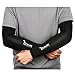 OXA Arm Sleeves UV Protection 2 Pairs, Golf Sun Protection Arm Cooling Sleeve, Sports Cooler Anti-Slip Skin Protection for Biking/Cycling/Tennis/Hiking and Outdoor Fitness Activities, Black, Medium