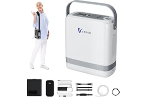 KOHAGOKI Portable Oxygen Concentrator 1-8L Adjustable Oxygen Generator for Travel, Pulse Lightweight Oxygen Concentrator Machine,4.3lbs Oxygen Machine with Complete Accessories