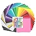 Oracal 631 and 651 Vinyl Sheets with 651 Swatch Guide, 12-Inch-by-12-Inch, 48-Pack, Assorted Colors