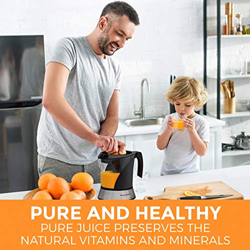 Pohl+Schmitt Deco-Line Electric Citrus Juicer Machine Extractor - Large Capacity 34oz (1L) Easy-Clean, Featuring Pulp… - Image 2