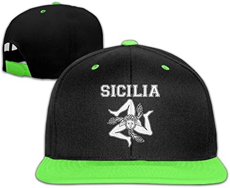Sicilian Trinacria - Sicilia Pride Adjustable Unisex Hip Hop Baseball Cap Stylish Flat Hat For Children One Size