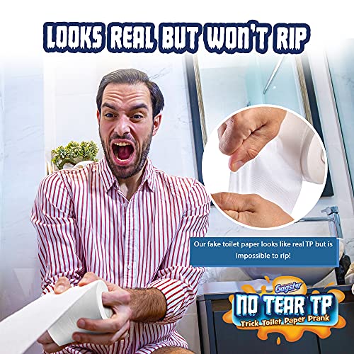 Gagster No Tear Toilet Paper Fake Roll No Rip Trick TP Joke