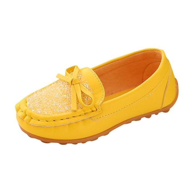 FNKDOR Slipper Baby Mädchen Mokassin Prinzessin Casual Schuhe Kleinkind Kinder Sneaker Loafer