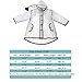 Kids Transparent Button Raincoat, Boys Girls Hooded Rain Jacket, Lightweight Rain Wear (A, L)
