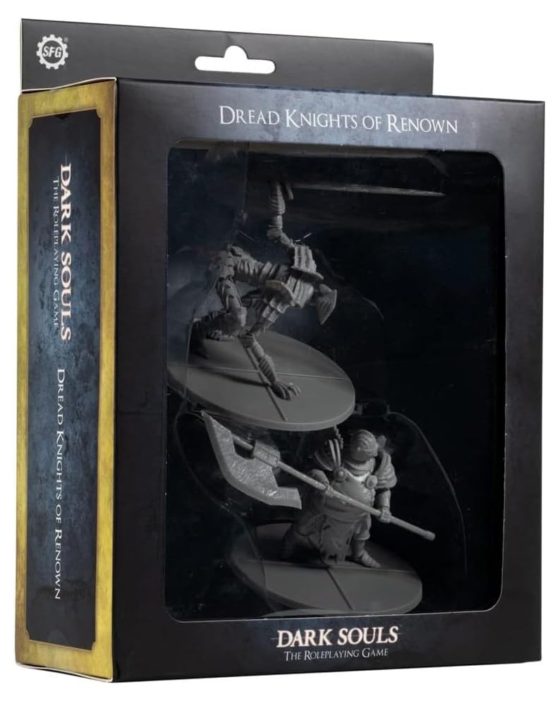 Dark Souls The Role Playing Game: Dread Knights of Renown Miniatures & Stat Cards. DnD, RPG, D&D, Dungeons & Dragons. 5E Compatible