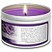 Jackpot Candles Surprise Size Ring Lavender Jewelry Candle Travel Tin