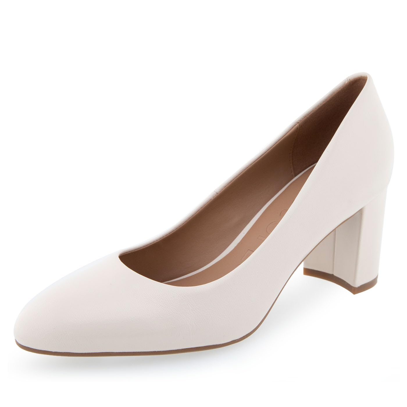 Aerosoles Women’s Betsy Pump, Eggnog Leather, 9 Wide