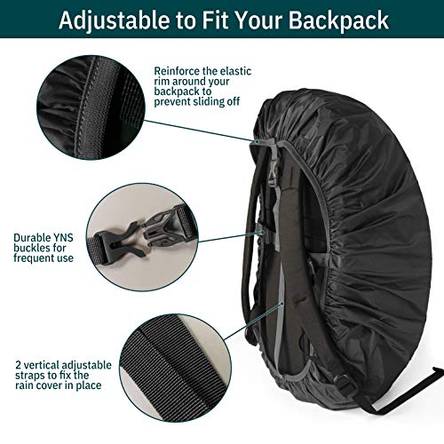 Unigear - 10L - 90L Waterproof Backpack Cover - Dustproof, Abrasion Resistant, Durable for Camping, Hiking, Travel, Cycling