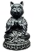 Ebros Buddha Cat Statue in Meditating Cat Figurine Pose for Zen Cat Memorial Or Spiritual Decor