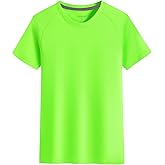 Cabasse Youth Performance Short Sleeve Shirt, UPF 50 Quick Dry Athletic T Shirt for Boys & Girls