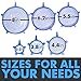 Silicone Stretch Lids Set (6pc) | Includes 4pc. Food Huggers Silicon Food Savers | Reusable Eco-friendly Dishwasher & Freezer Safe | Keeps Food Fresh, Fits All Containers Sizes & Shapes By GreenFare