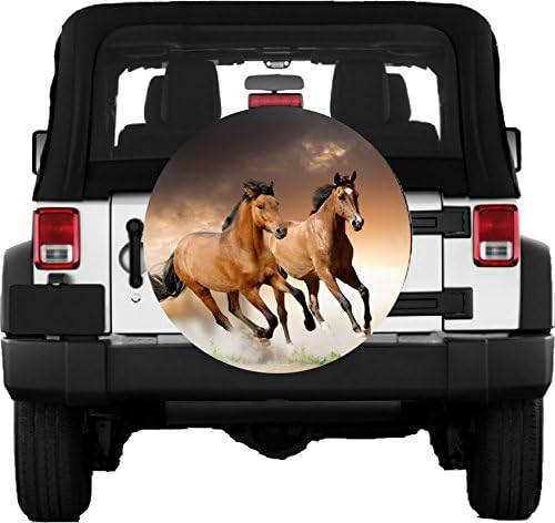 Horse Animal Sticker Full Color Spare Tire Cover Decal, Wheel Cover Vinyl Skin Mh14