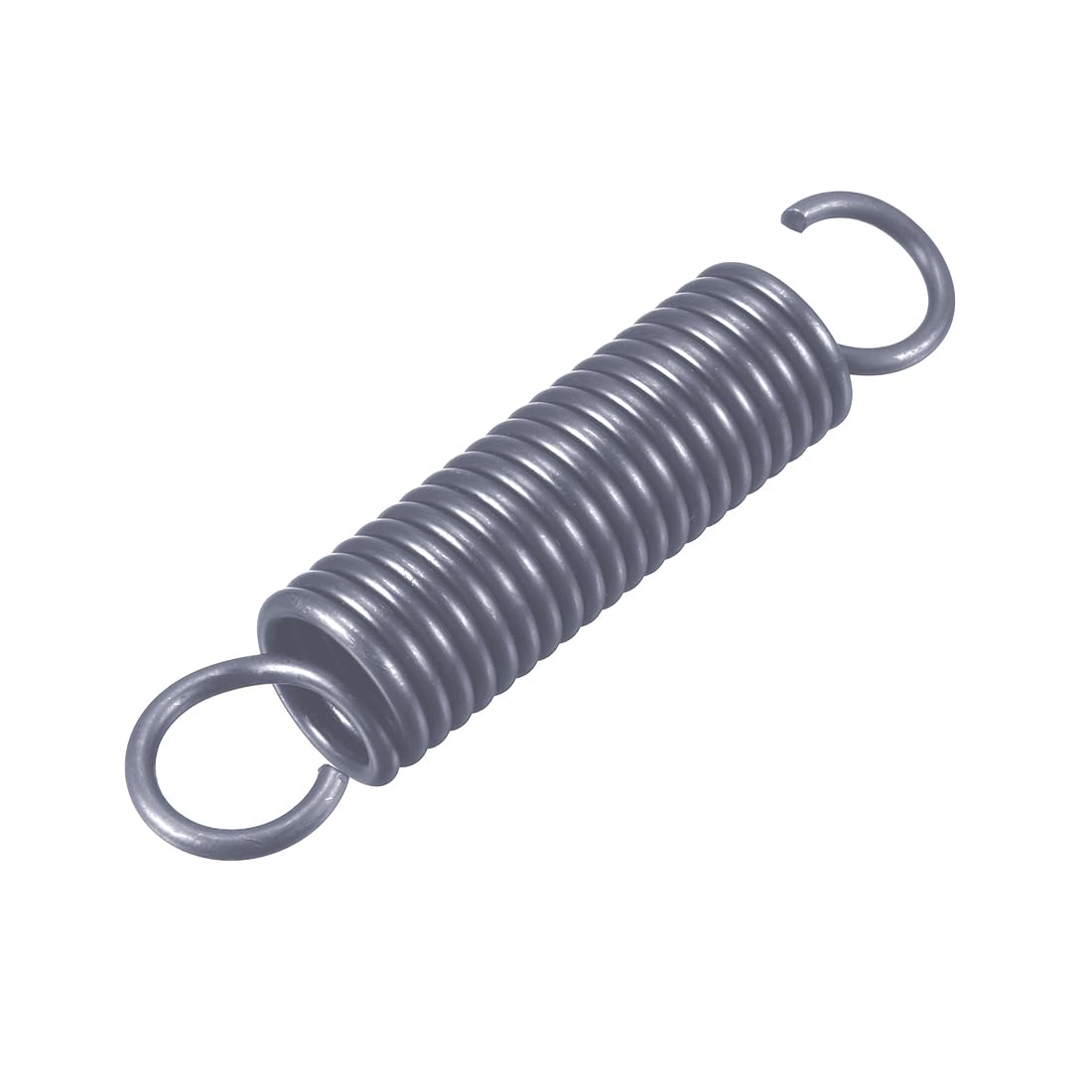 sourcingmap Extension Spring - 2.5mm Wire Dia, 18mm OD, 90mm Free Length Spring Steel Small Dual Hook Tension Spring