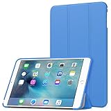 MoKo Case Fit iPad Mini 4 - Slim Lightweight Smart Shell Stand Cover Case with Auto Wake/Sleep Fit Apple iPad Mini 4 (2015 Edition) 7.9 inch iOS Tablet, Blue
