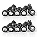 YINTATECH 10pcs 18mm 9w Red Eagle Eye Led DRL Lights Daytime Running Lights Clearance lights for all 12v Vehicle (18mm + Red)