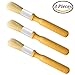Coobey 3 Pack Glue Brush Bookbinding Wooden Glue Brush for Bookbinding or Craft Tool Supplies