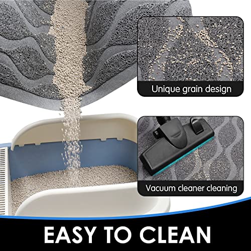UPSKY Cat Litter Mat, Large Cat Litter Trapping Mat Scatter Control