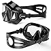 ENKEEO Dive Mask Wide 180 Degree Vision Snorkeling Lens for Adults and Children in Diving, Scuba and Swimming (Black)