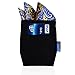 BCP 2-Piece Pocket Square Card Holder for Man's Suits (Black Color)