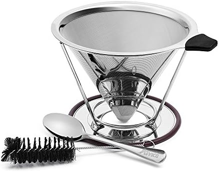 Pour Over Reusable Stainless Steel Coffee Filters(4 Cups)