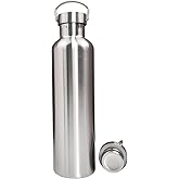 Vacuum Insulated Stainless Steel Water Bottle Insulated Water Bottle Wide Mouth Insulated Metal Bottle for Cold Drinks I BPA-Free Bottle for Travel (34oz)