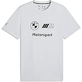 PUMA Men's BMW M Motorsport Essentials Logo T-Shirt, Silver Mist SS26, Large BMW MMS Ess Logo Tee