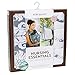 Bebe au Lait Premium Cotton Nursing Essentials Set, Nursing Cover and Burp Cloths - Chateau Silver