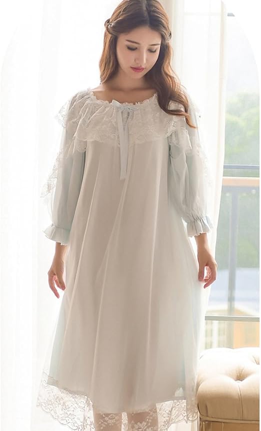 high neck victorian nightgown