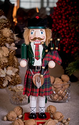 5 Clever+Creations+Scottish+Collectible+Nutcracker