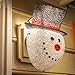 Besti Snowman Porch Light Cover Holiday and Christmas Decorations | Flexible, Weather-Resistant Acrylic | No Tools or Installation Required | Fits Standard Outdoor Lighting