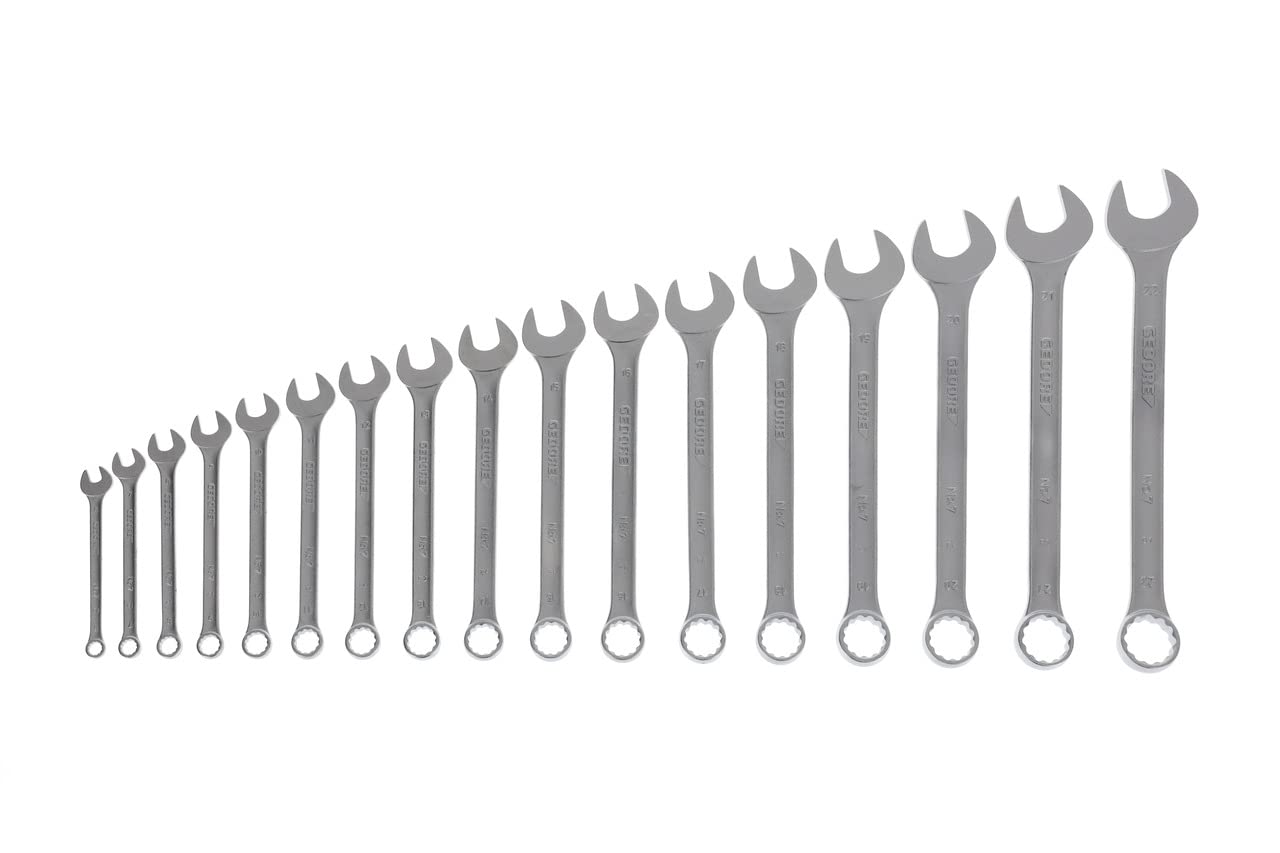 GEDORE 6093580 Combination Spanner Set 17 Pieces UD Profile 6-22 mm