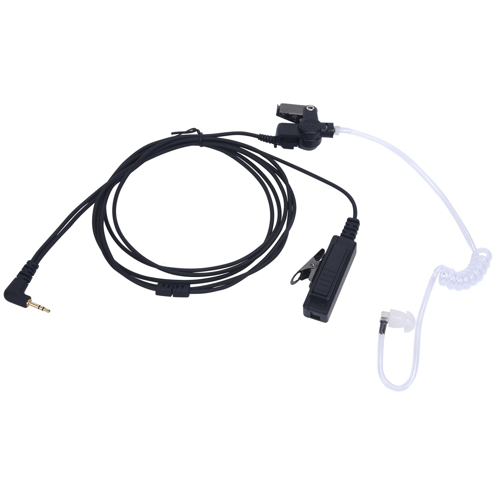 Photo 1 of JUYODE TC-320 Walkie Talkie Earpiece 2.5mm 1 Pin Acoustic Tube Ear Piece with PTT Mic for Talkabout T200 T210 T260 T600 T800 Compatible with Hytera HYT TC-310 TC-320 Two Way Radio