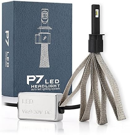 H7 LUMILEDS LED Headlight Bulbs, PHILIPS Cool White Chips, 60W/9,600LM/6,000K Auto Headlamp,All-in-One Conversion Kit,HID or Halogen Head light Replacement, Plug & Play, 9v 36v