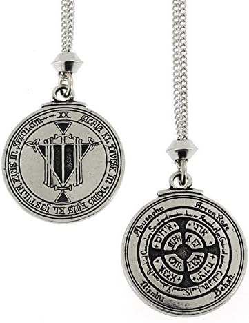 Tetragrammaton Talisman for Honour and Riches Pentacle Pewter Pendant ~ 18+4 inch extender Chain