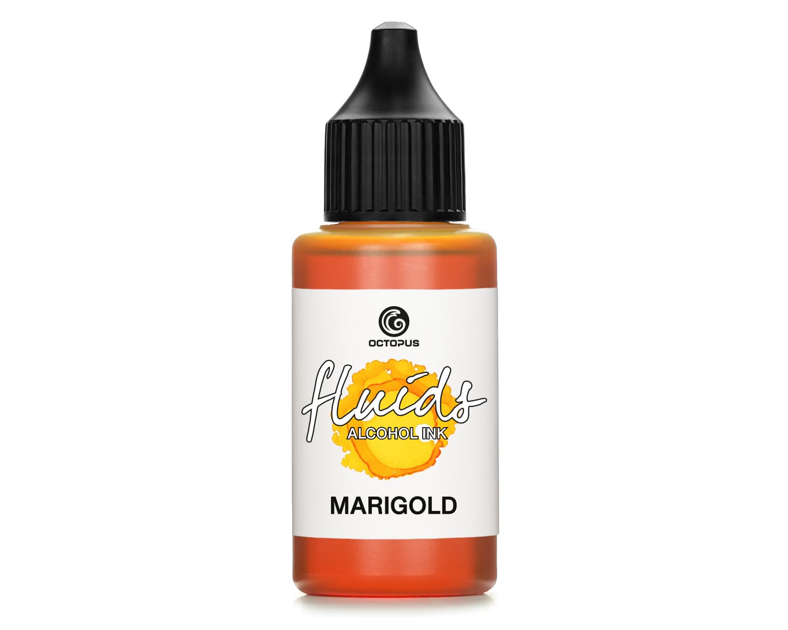 30ml Fluids Alcohol Ink Marigold for Fluid Art and Resin, Yellow