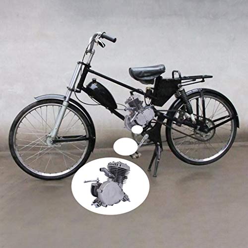 50/66/80cc Bicycle Engine Only, 2 Stroke Engine Motor Kit for Bicycle, Pocket Bike, Mini Dirt Bikes Atvs (Silver) - Thumbnail 2