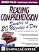 Reading Comprehension Success in 20 Minutes a Day