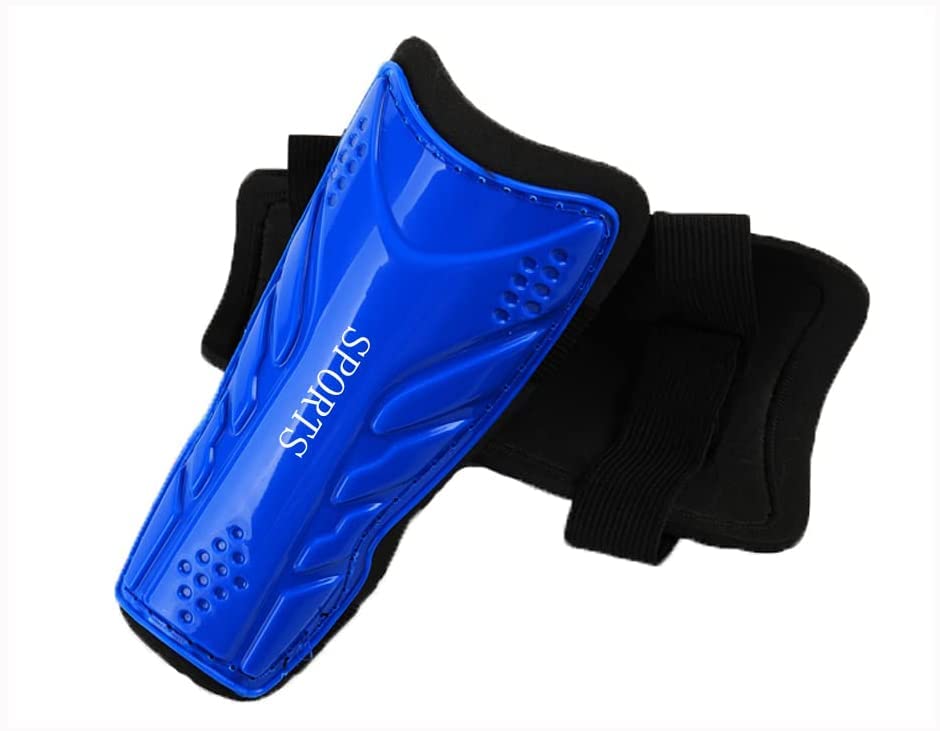 FakeFace Kids Youth Soccer Shin Guards, Football Shin Pads Child Leg Calf Protect Equipment for Football Games Beginner Athlete Running Jogging Fitness 3-8 Year Children Teenagers