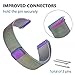 iGK Milanese Replacement Bands Compatible for Fitbit Versa, Stainless Steel Milanese Loop Metal Mesh Bracelet Unique Magnet Lock Wristbands Colorful Small
