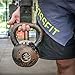 WOD Nation Leather Barbell Gymnastics Grips Perfect Pull-up Training, Kettlebells Crossfit (Black - Large)