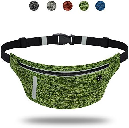 AIWENSI Ultra Slim Running Belt, Daily Water-Resistant Waist Pack for iPhone X 8 7 6 Plus, Men Women Runner Fitness Belts Fanny Pack for Samsung Galaxy Note 8 S8+ S9 Plus Google 2XL Moto