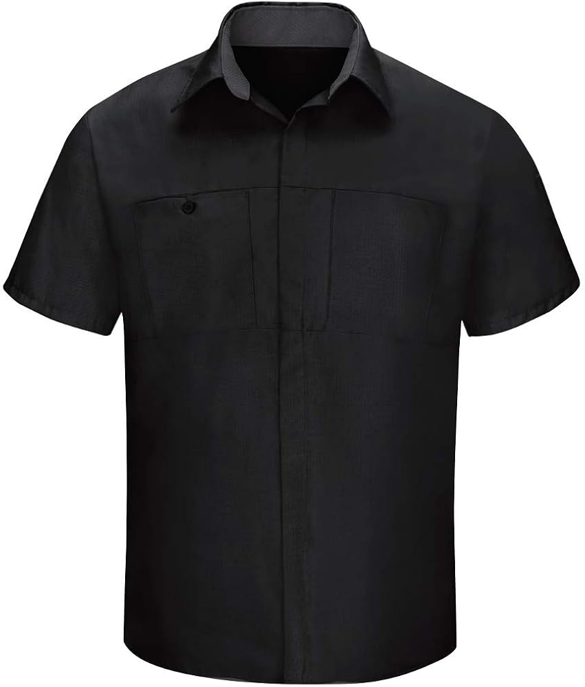 Red Kap Men's Long Sleeve Performance Plus Shop Shirt with OilBlok Technology: Clothing