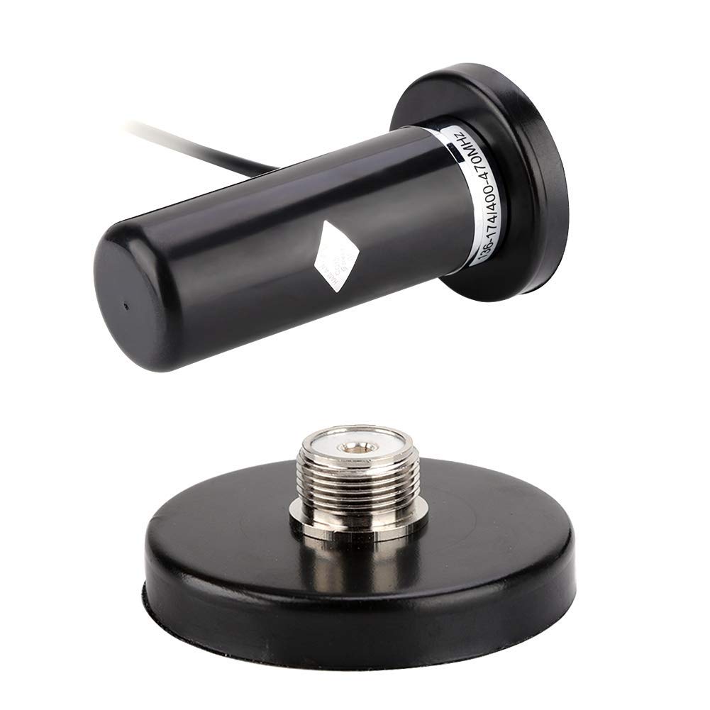 Vehicle/Car Mobile Radio VHF/UHF Dual Band Antenna BNC Male Connector Magnetic Base Mount for Car Mobile Radio Station/BC75XLT BC125AT Scanner